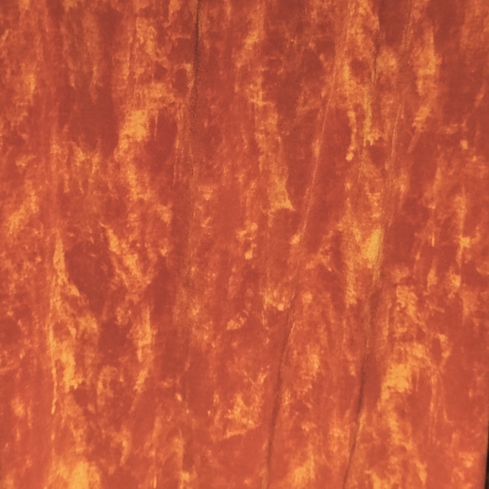 Michael Kors - Blouse. 3/4 sleeves, orange boho chic subtle tie dye, size- PM - Picture 2 of 4